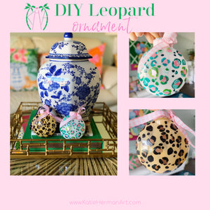 DIY Leopard Ornament