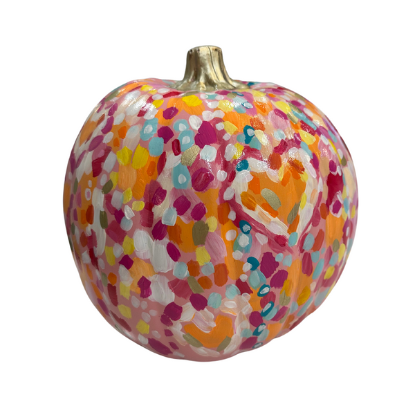 Hidden Hearts Pink abstract pumpkin