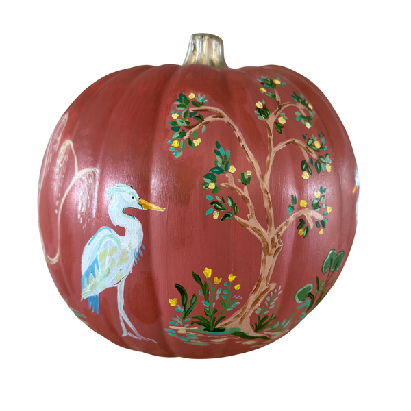 Old Florida Chinoiserie Pumpkin