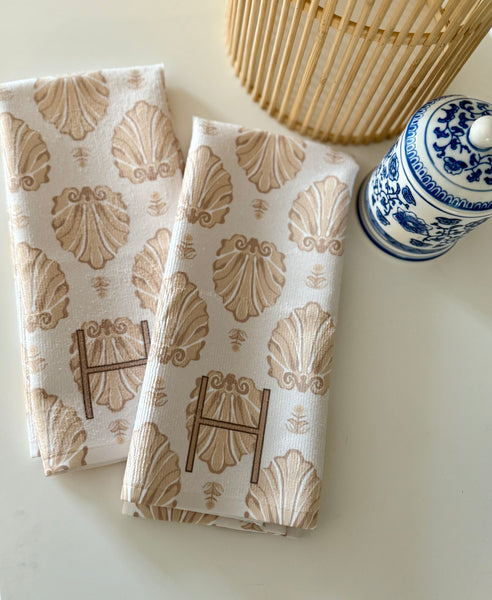 Shell-La-Vie Hand Towels | “The Emily”