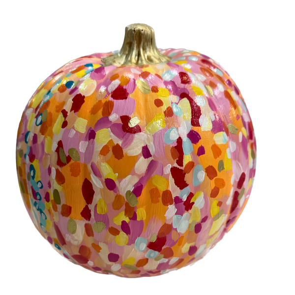 Hidden Hearts Pink abstract pumpkin