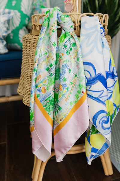 Palm Beach Scarf | Pink & Orange