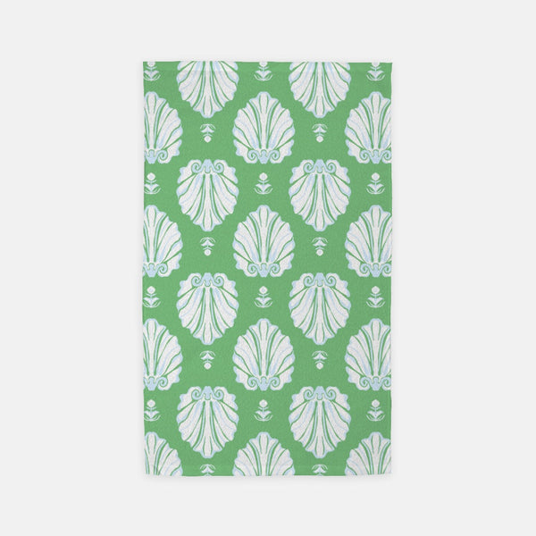 Shell-La-Vie Hand Towels | Green