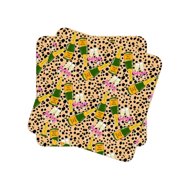 Pour The Veuve Coaster Set