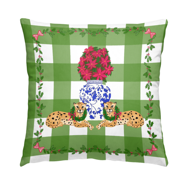 Christmas Cheetahs Green