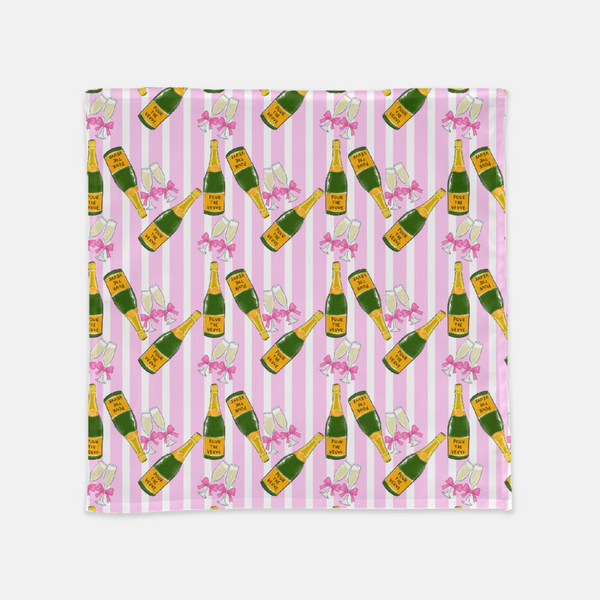 Pink Pour The Veuve Hostess towels