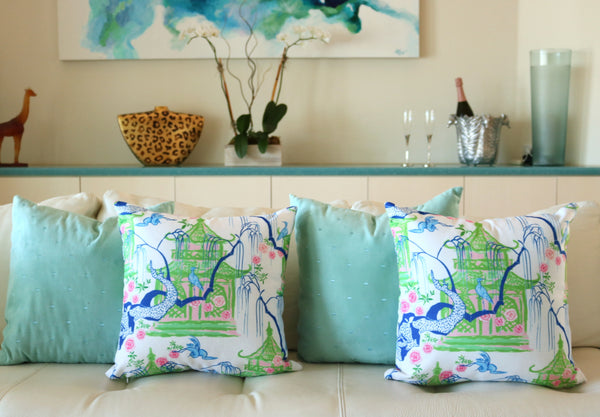 Carmen Collection | Chinoiserie pagoda pillows