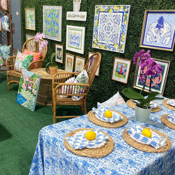 Blue Bow Napkins