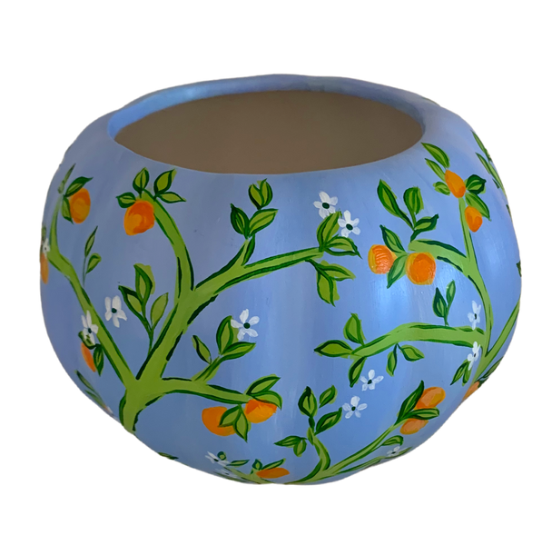 Pumpkin cachepot | petite periwinkle 2