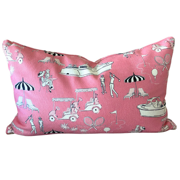 Club Toile Pink | Luxe