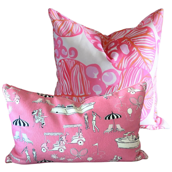 Club Toile Pink | Luxe
