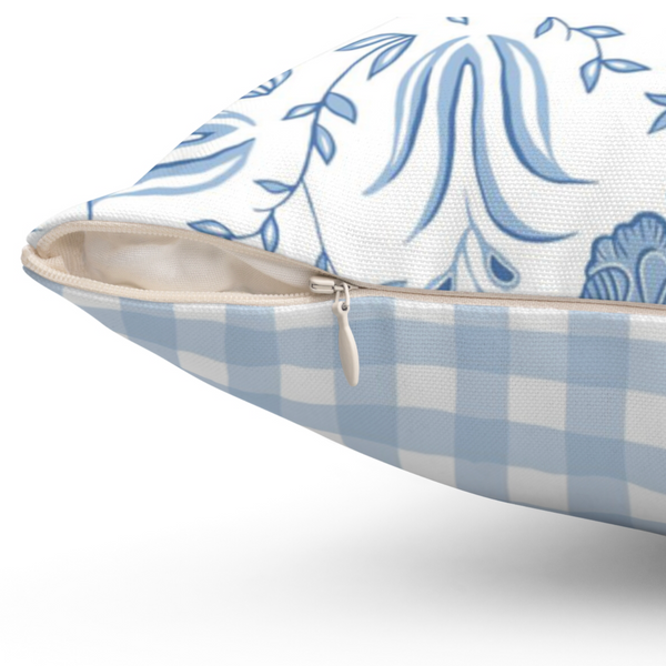Blue Poppy & Gingham