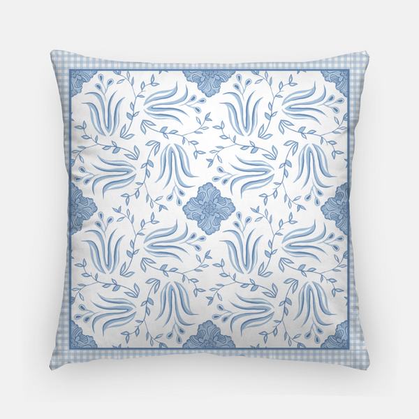 Blue Poppy & Gingham