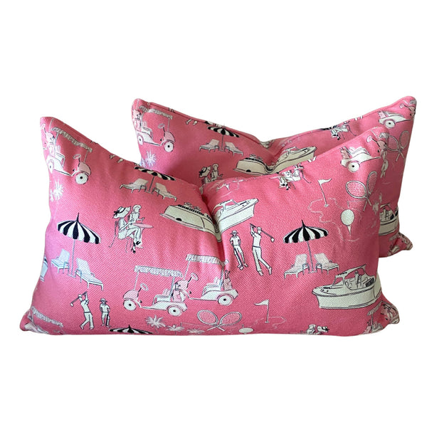Club Toile Pink | Luxe