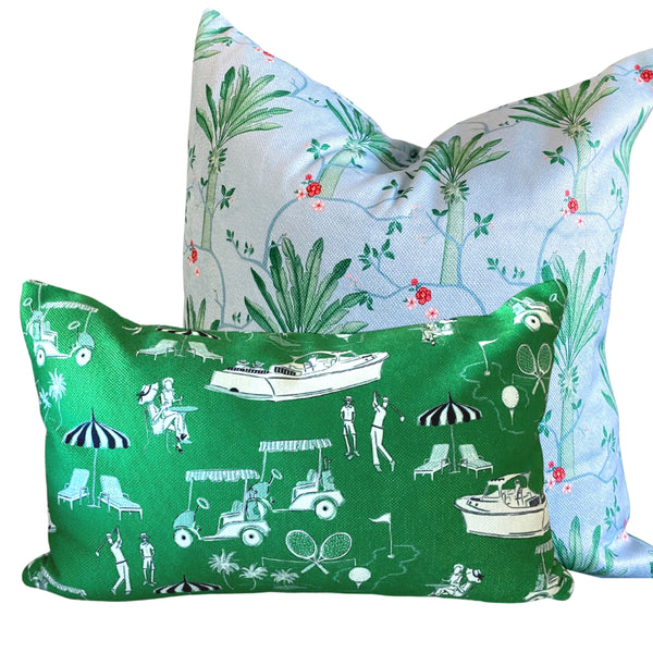 Club Toile Green | Luxe