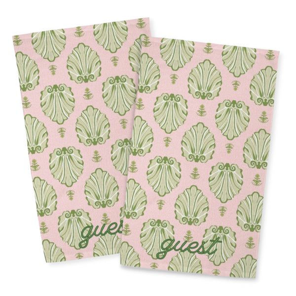 Shell-La-Vie Hand Towels | Pink