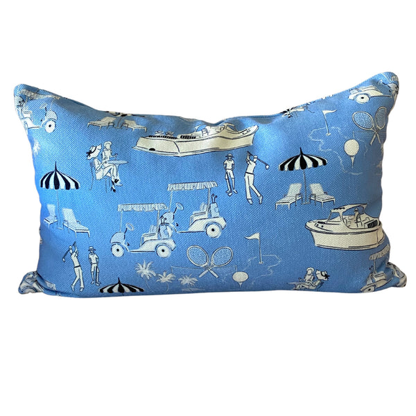 Club Toile Blue | Luxe
