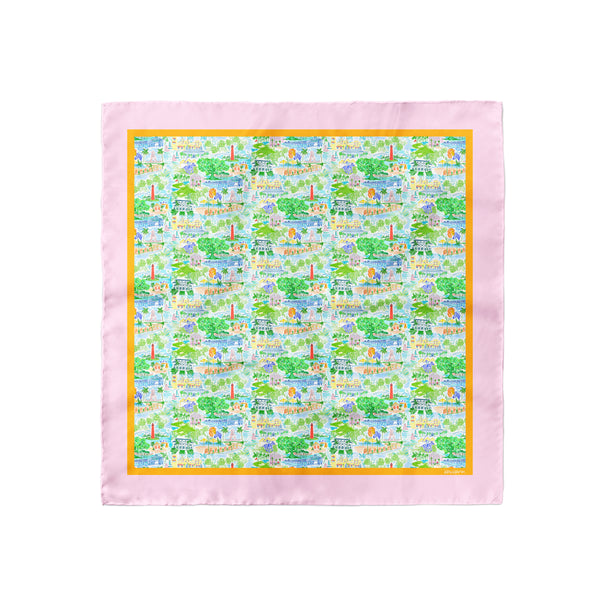 Palm Beach Scarf | Pink & Orange