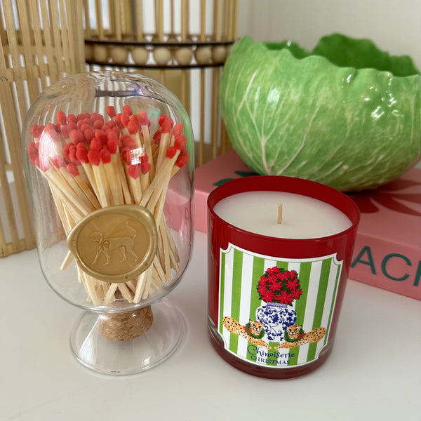 Chinoiserie Christmas candle