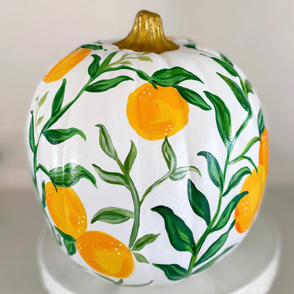 PREORDER Large 9” Hand Painted Faux Pumpkin