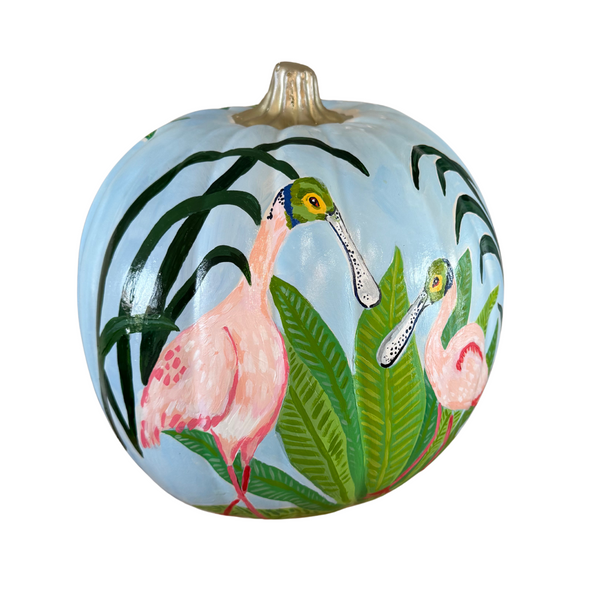Roseate Spoonbill Pumpkin