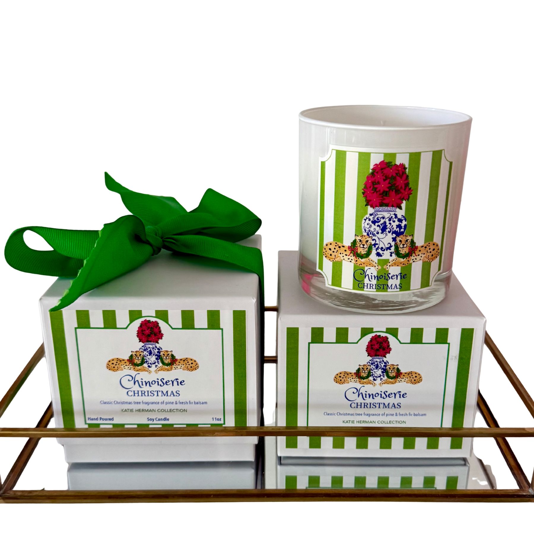 Chinoiserie Christmas Candle