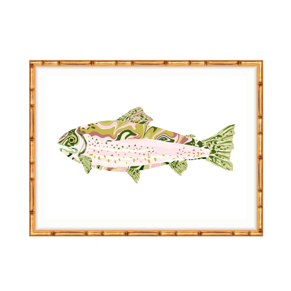 Marble Rainbow Trout Fish