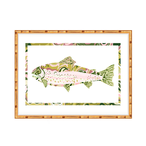 Marble Rainbow Trout Fish