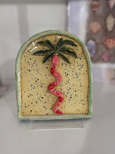 Snake Palm No.2 | Ceramic Wall Hanging