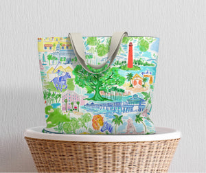 Happy Places Palm Beach | Tote Bag