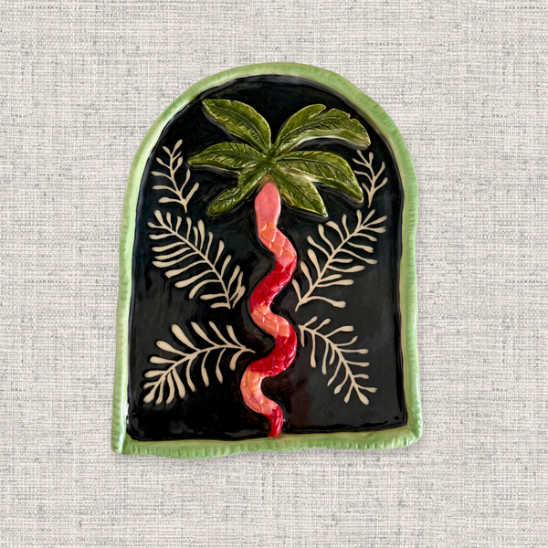 Snake Palm No.1 | Ceramic Wall Hanging