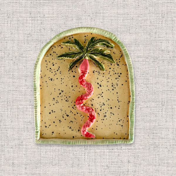 Snake Palm No.2 | Ceramic Wall Hanging