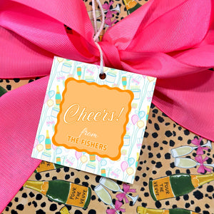 Cheers! Personalized gift tags