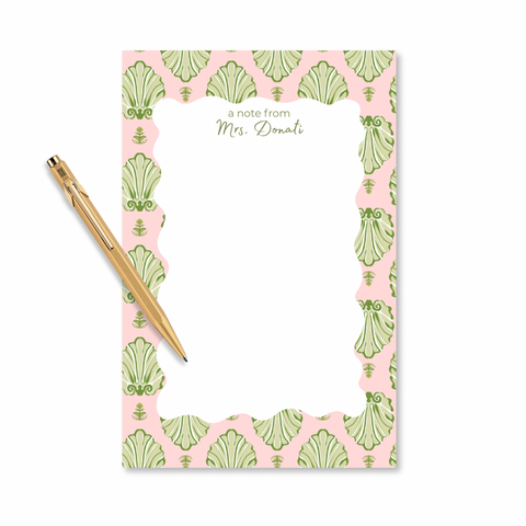 Personalized Notepad | Shell la Vie Pink