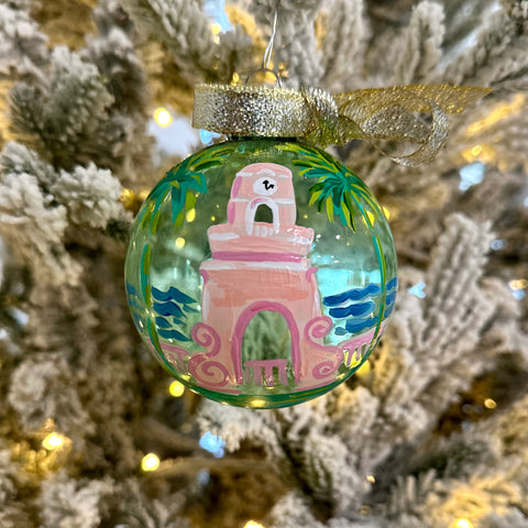 2024 Hand Painted Ornament | Worth Ave. Clock Tower