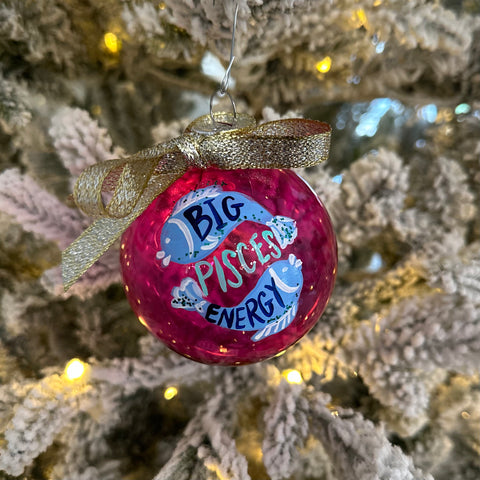 2024 Hand Painted Ornament | Big Pisces Energy