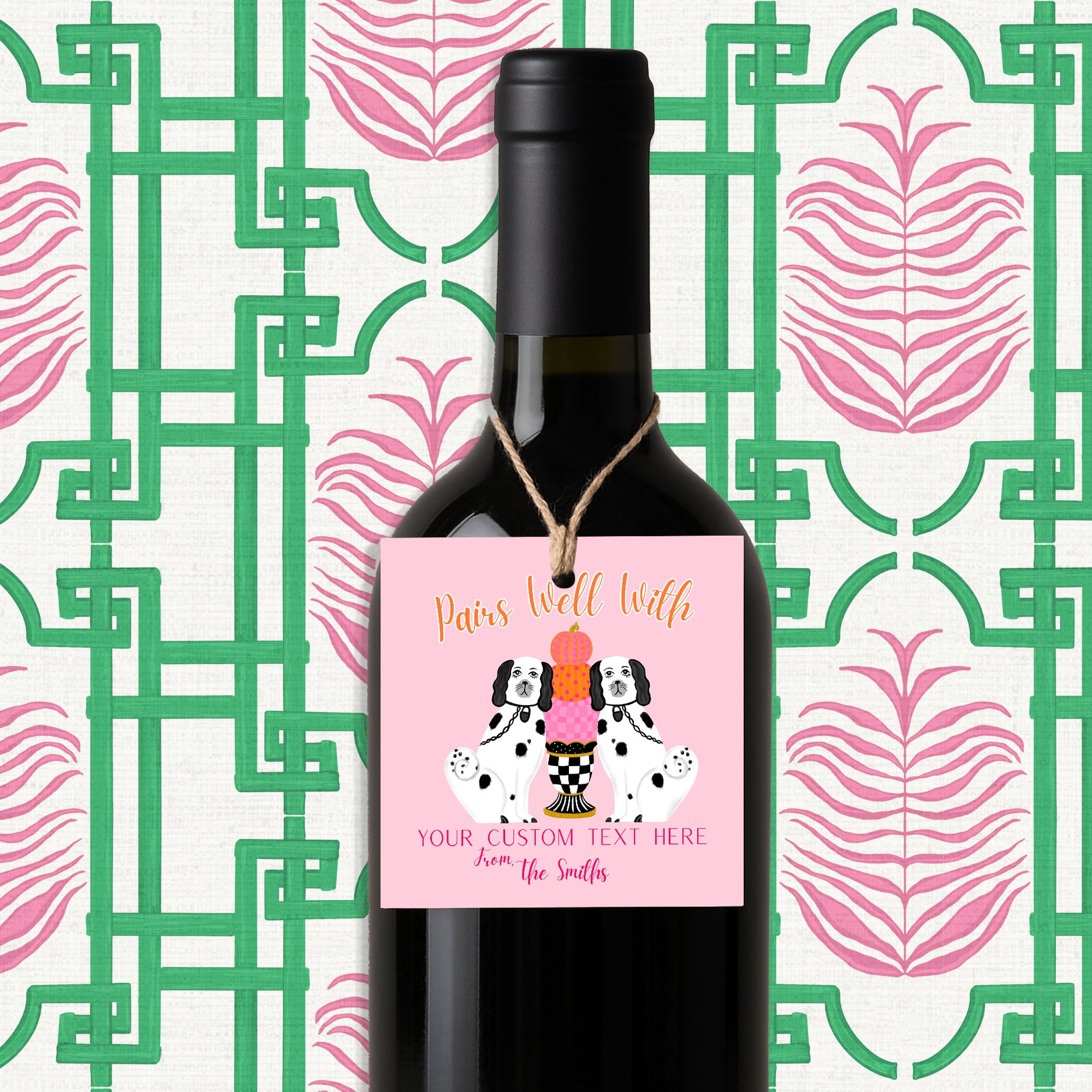 Pairs Well With | Wine Tag