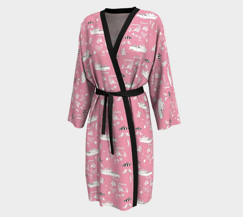 Club Toile Pink Robe (Preorder)