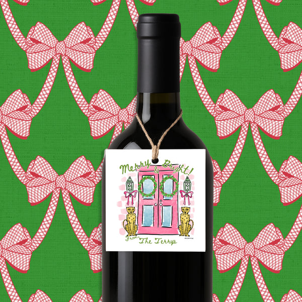 Merry & Bright Personalized gift tags