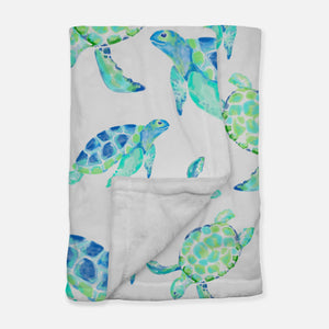 Sea Turtle Blanket with personalization