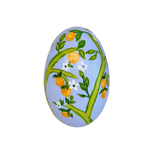 Periwinkle & Tangerine Heirloom Egg 3.5”