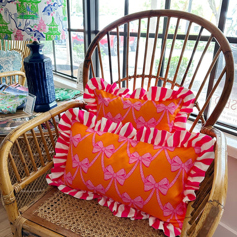 Put a Bow on It  Fall reversible pillow – Katie Herman Art