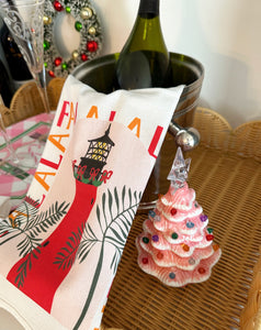 Christmas Edition Jupiter Lighthouse Tea Towel